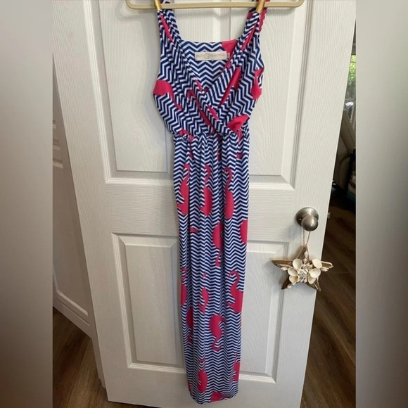 Tracy Negoshian Small Seahorse Rhianna Horsn' Around tank Chevron Dress - Picture 2 of 6